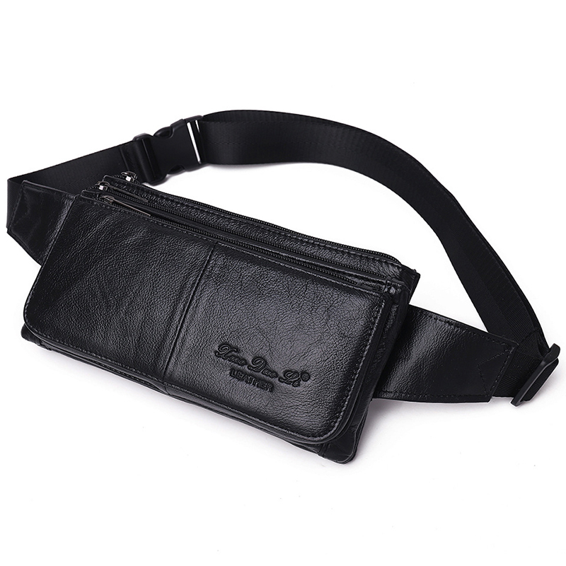 Leatherwork Wallet - 남성 허리 가방 벨트 힙백 지갑