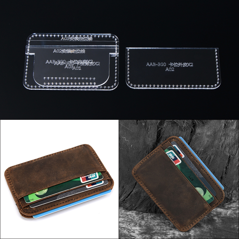 Leatherwork Accessories - 1 세트 DIY 아크릴 가죽 템플릿