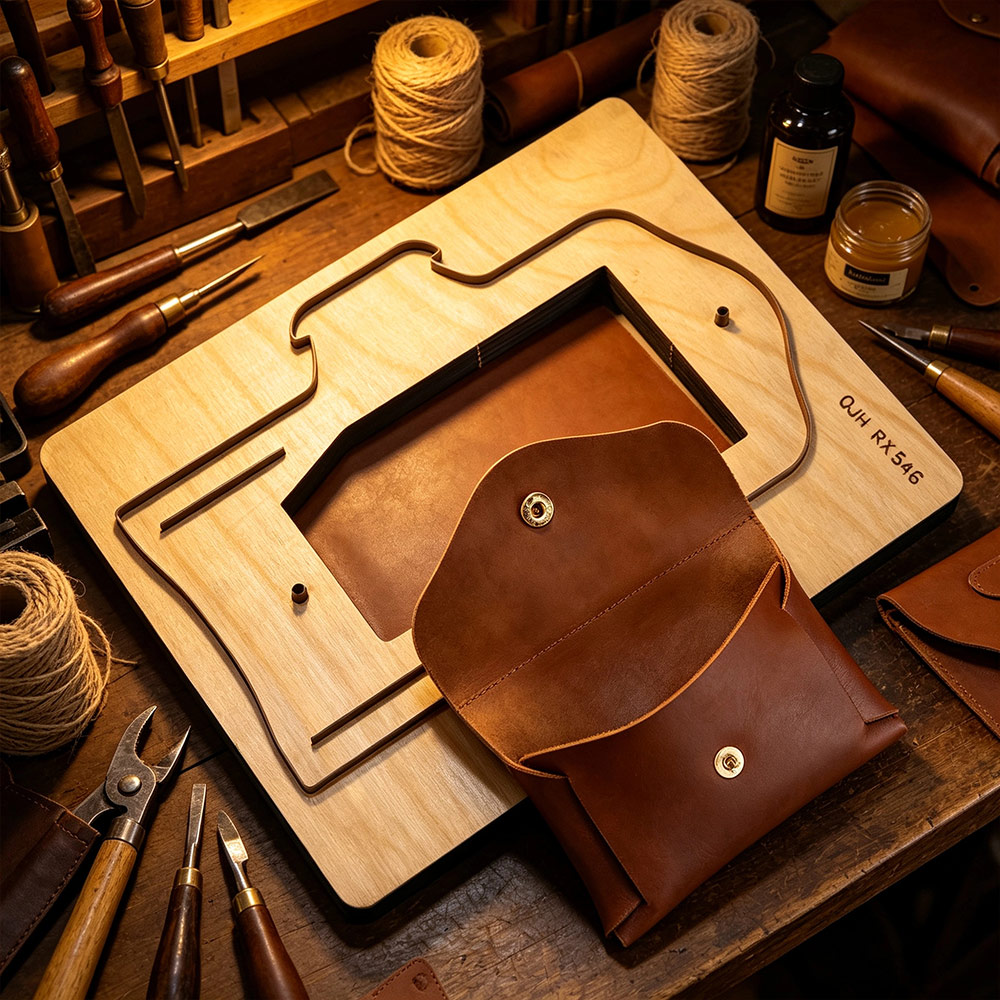 Leatherwork Accessories - 지갑 동전 지갑 가죽 커팅 몰드