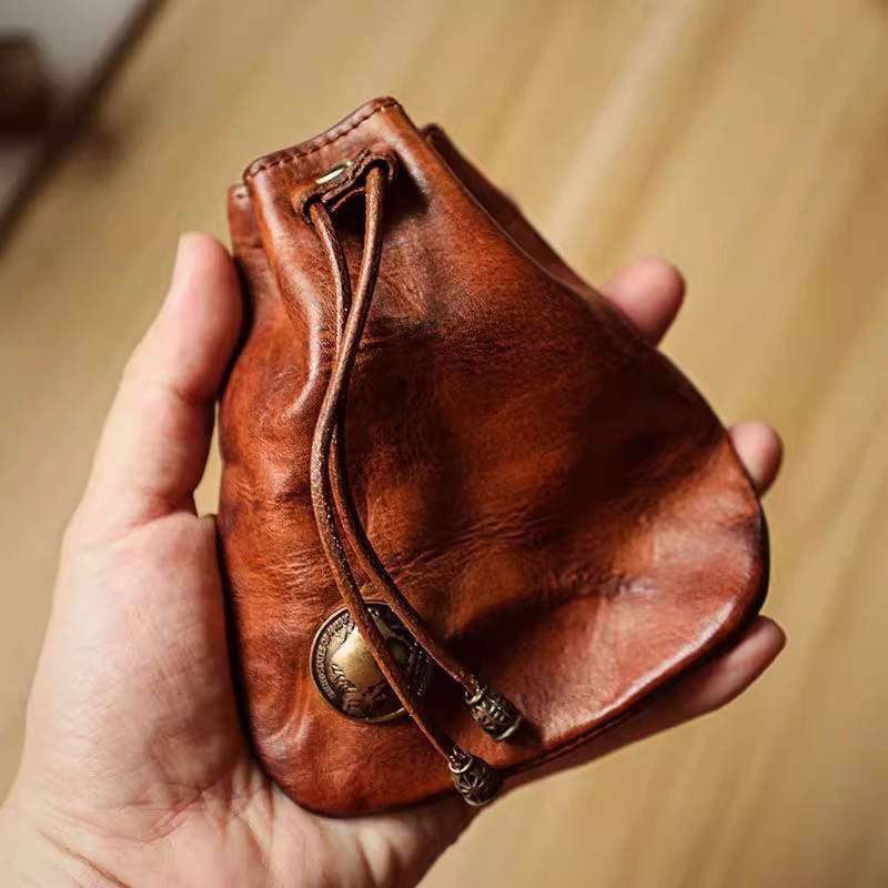 Leatherwork Wallet - 일본식 정품 부드러운 가죽 지갑 미니