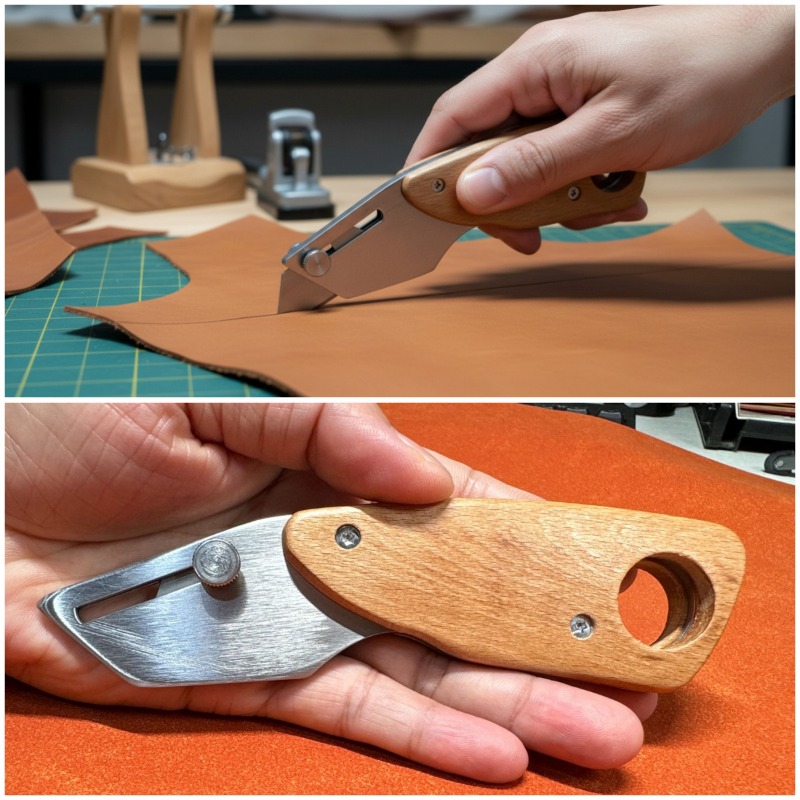 사다리꼴 스테인레스 스틸 가죽 절단 칼 수제 가죽 공예 - Leatherwork Accessories 리뷰 및 가격
