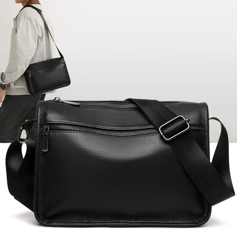 남성용 새 패션 캐주얼 크로스백, 정품 소가죽 미니멀리 - Leather Work Bag Men 리뷰 및 가격