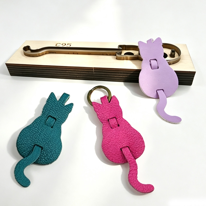 C95 고양이 모양 가죽 커팅 몰드 DIY 수제 키체인 - Leatherwork Accessories 리뷰 및 가격
