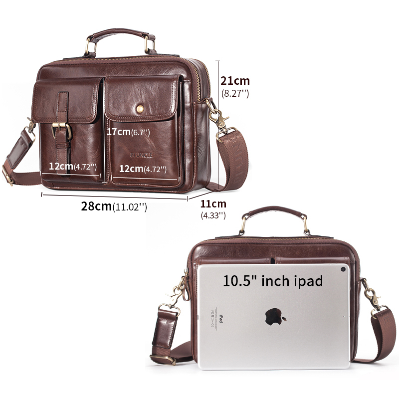 남자 진짜 가죽 어깨 가방 패션 남성 진짜 쇠가죽 채찍 - Leather Work Bag Men 리뷰 및 가격