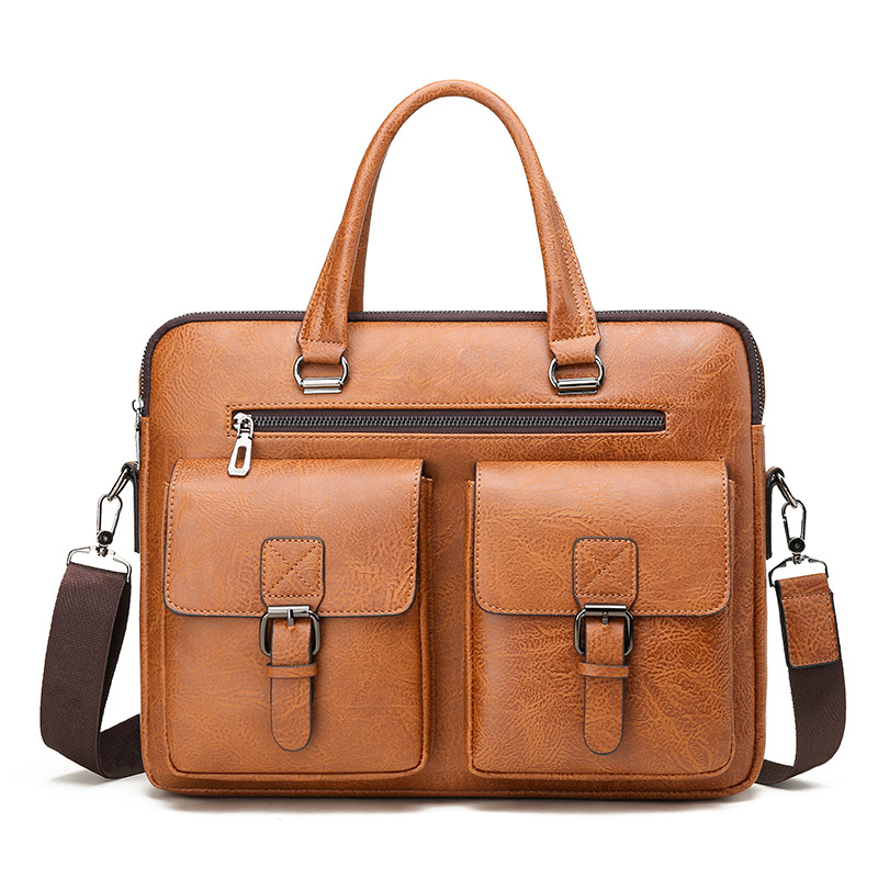 럭셔리 브랜드 남자 비즈니스 서류 가방 PU 가죽 메신 - Leather Work Bag Men 리뷰 및 가격