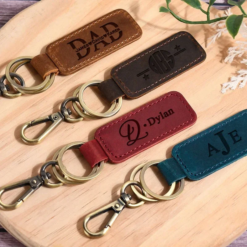 남녀공용 레이저 커스텀 로고 가죽 키체인, 빈티지 각인 - Leatherwork Keychain 리뷰 및 가격