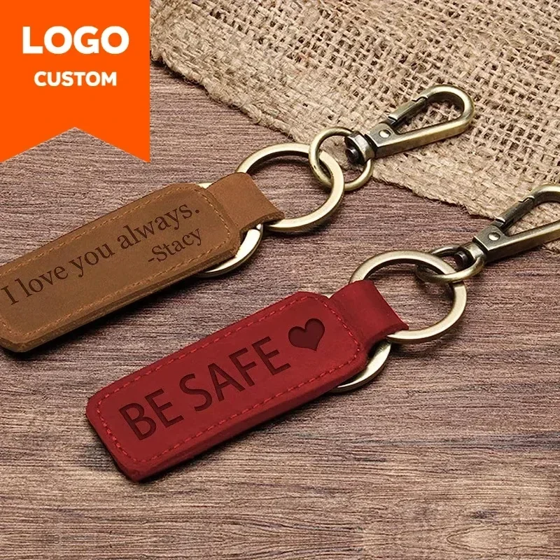 남녀공용 레이저 커스텀 로고 가죽 키체인, 빈티지 각인 - Leatherwork Keychain 리뷰 및 가격