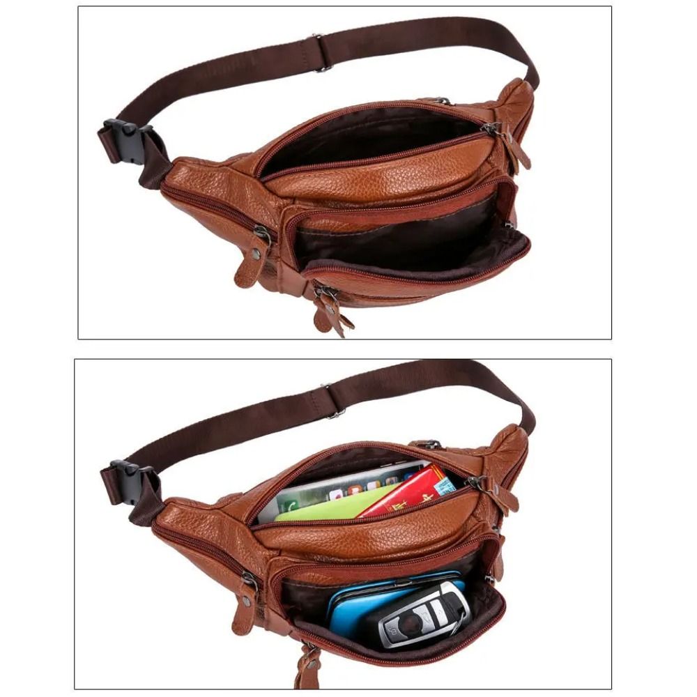 지퍼 PU 가죽 남성용 허리 가방 다층형 대용량 여행용 - Leatherwork Wallet 리뷰 및 가격