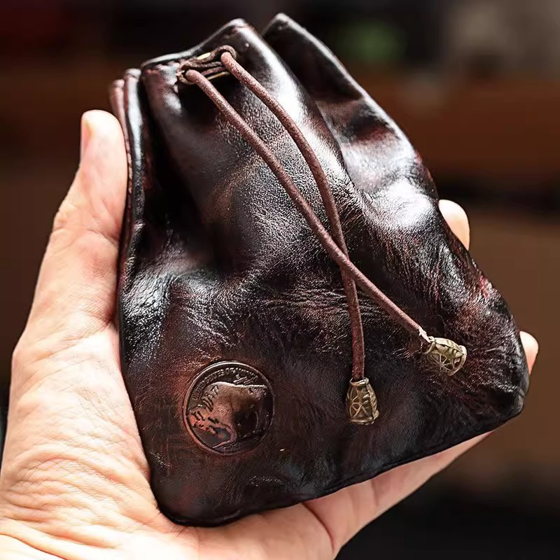 일본식 정품 부드러운 가죽 지갑 미니 지갑 키 동전 가 - Leatherwork Wallet 리뷰 및 가격