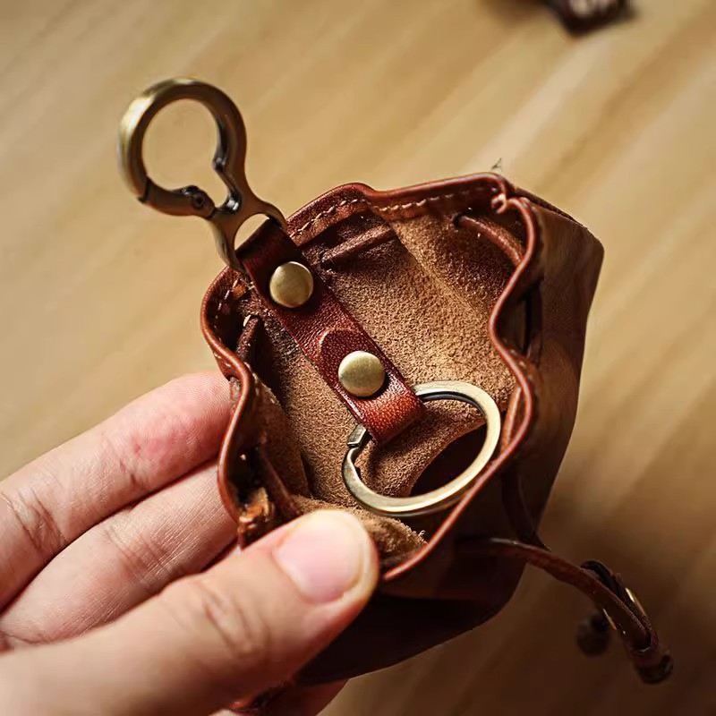 일본식 정품 부드러운 가죽 지갑 미니 지갑 키 동전 가 - Leatherwork Wallet 리뷰 및 가격