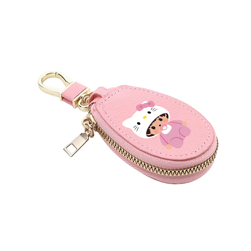 1pcs MONCHHICHI 가죽 지퍼 키 지갑 여성  - Leatherwork Wallet 리뷰 및 가격