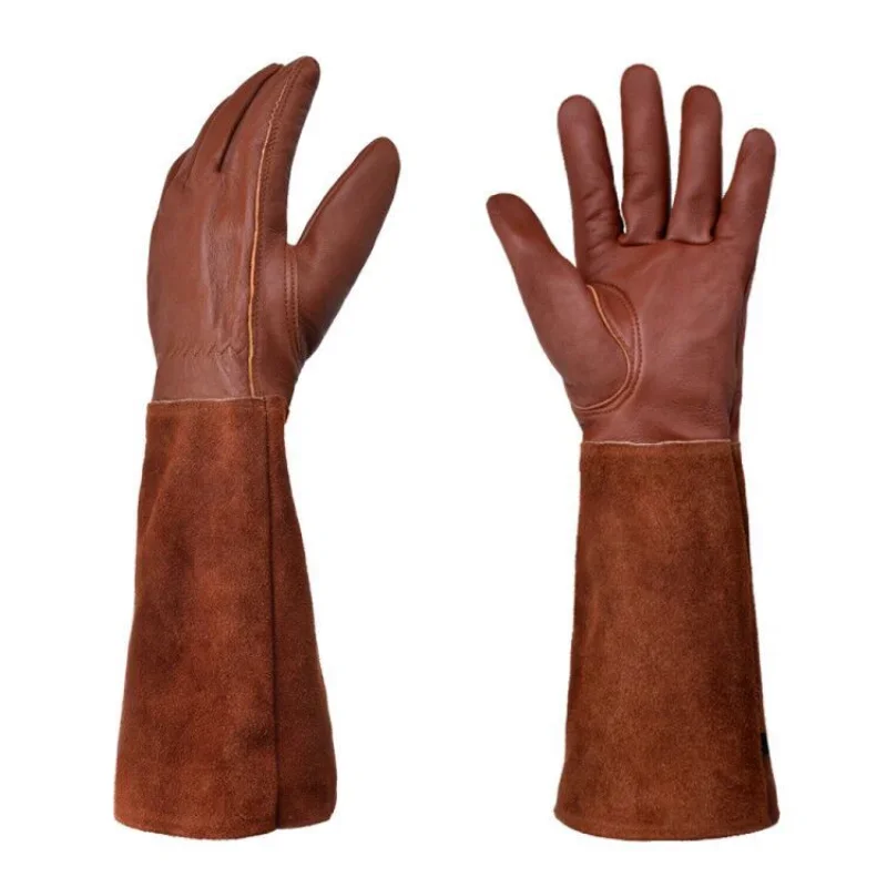 S-XL 소가죽긴 튜브 원예 장갑 헤비 듀티 원예 로즈 - Leather Work Youtube 리뷰 및 가격